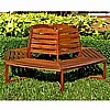Teak Type Hardwood Tree Bench