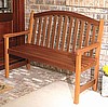 Eucalyptus 4 Foot Arched Back Patio Bench