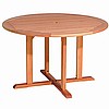 Eucalyptus 48 Inch Patio Garden Dining Table