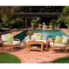 4 Piece Hardwood Outdoor Sofa Chair Table Set