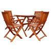 Teak Oiled 5 Piece 28 Inc