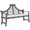 Acacia 5 Foot Weathered Gray Deluxe Outdoor Bench