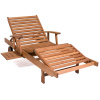 Eucalyptus 5 Position Patio Chaise Lounger