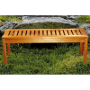 Eucalyptus 4 Foot Hardwood Slat Backless Bench