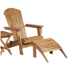 Folding Teak Type Adirondack Chair