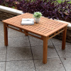 Teak 36 Inch Outdoor Patio Coffee Table