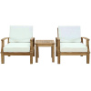 Teak 3pc Deep Seating Conversation Set - Colors