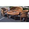 Teak 4pc Curved Island Pa