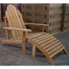 Teak Adirondack Deck Chair and Ottoman