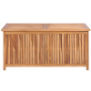 Teak Hardwood Patio Storage Trunk Chest