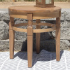 Teak Like Eco Friendly Patio Side End Table