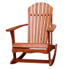 Teak Oiled Adirondack Rocking Chair