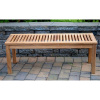 Teak 4 Foot Outdoor Backl