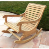 Teak Outdoor Plantation Patio Rocking Chair