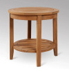 Deluxe Teak Heavy Duty Patio Outdoor Round Side Table