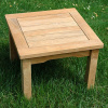 Teak Exterior Deck Side End Table