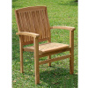 Teak Stacking Outdoor Dining Armchair