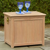 Teak Style Outdoor Patio Wood Cooler