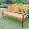 Teak Type 5 Foot Outdoor Camel Back Bench
