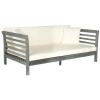 Teak Type 6 Foot Aged Gray Outdoor Sofa Daybed