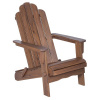 Acacia Folding Backyard Adirondack Chair Dark