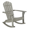 Weathered Gray Eucalyptus Adirondack Patio Rocker