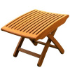 Teak Type Ottoman Patio Footrest Footstool