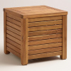 Acacia Contemporary Storage Side End Table